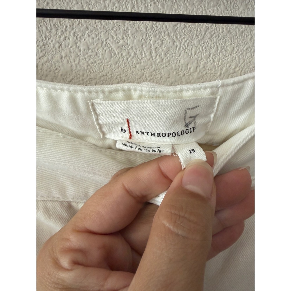 ANTHROPOLOGIE Womens Pants Pleated High Rise Barrel Boho Light Academia Size‎ 29 - Picture 2 of 10